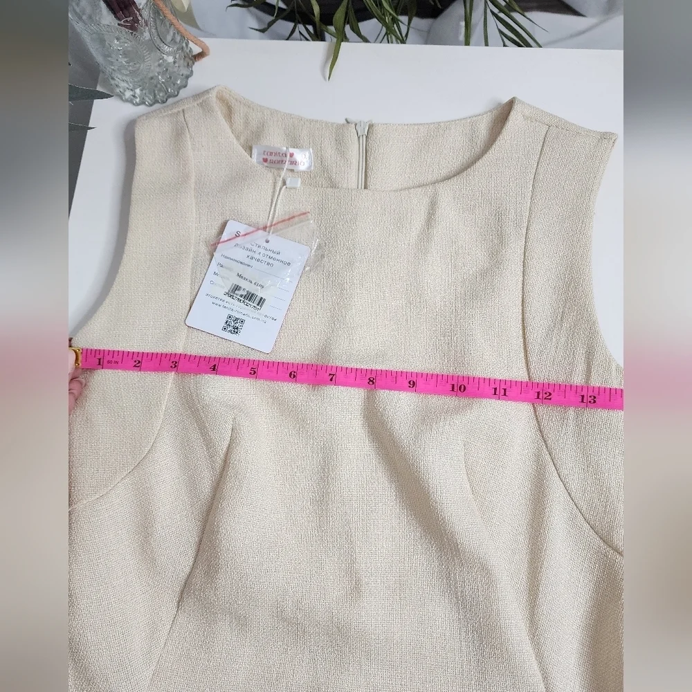 🔥NEW🔥 Cream Asymmetrical Cocktail/Summer Dress
